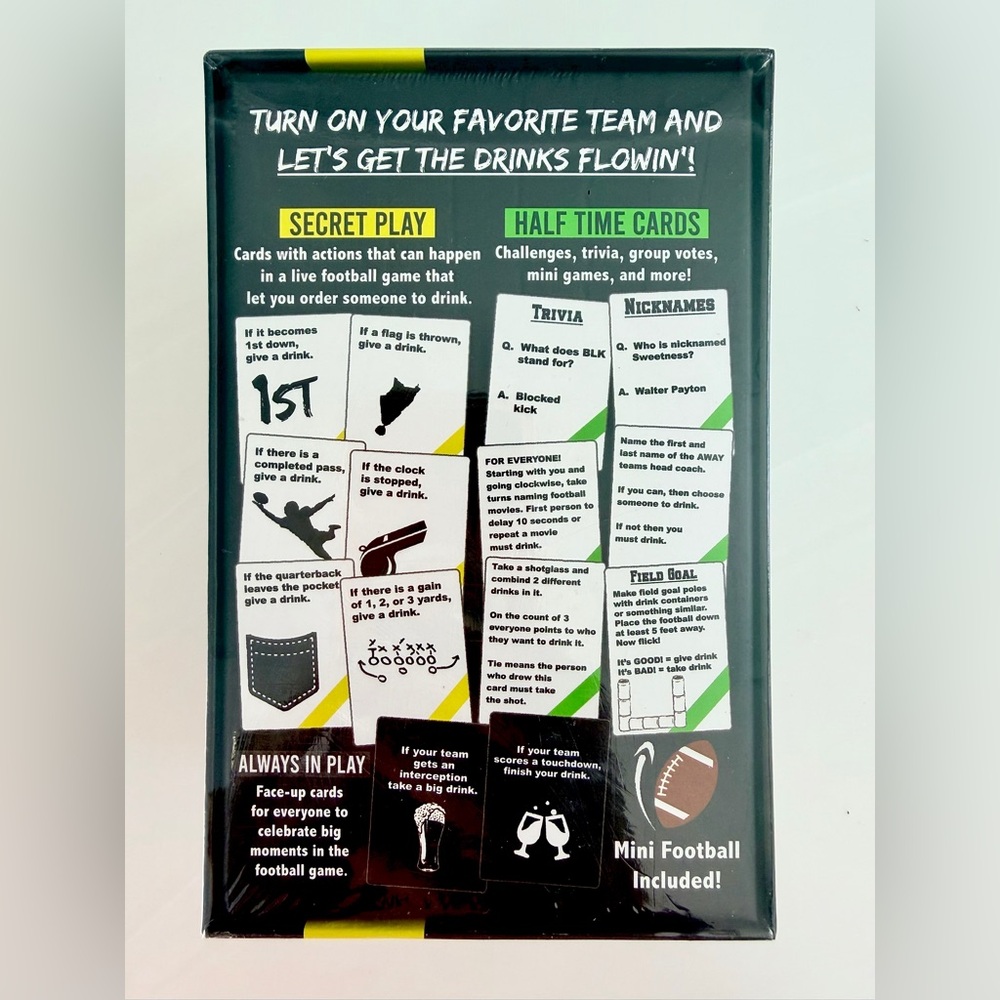 Football Drinking Game Set - Picture 3 of 4